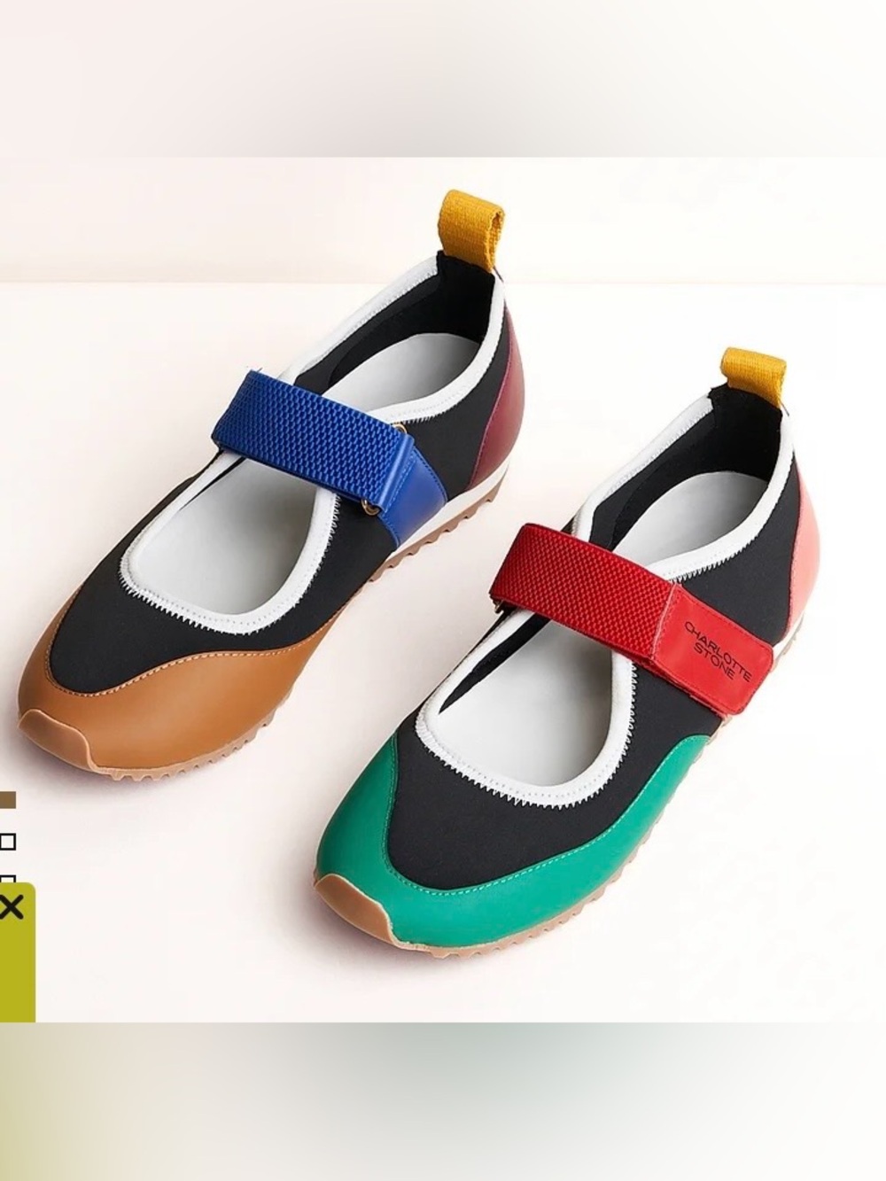 Charlotte Stone Colorblock Mary Jane Sneakers - Multicolor